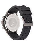 Nautica Nct Blueocean Analoog Horloge Gunmetal Case: 100% Roestvrij Staal | Armband: 100% Synthetisch Rubber 45 mm NAPBOS401, NAPBOS403