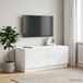 Maison Exclusive - meuble TV, blanc, en panneaux de particules