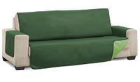 Martina Home Bankhoes, gewatteerd, groen/fles, 2-zits (Diamond)