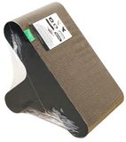 Wouapy - Krabplank voor katten - van karton - modern & gespannen - grote oppervlakken van karton om op te tillen - voor het comfort van de katten - zwart