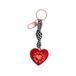 UO Sleutelhanger met de boodschap Love U Mucho. Grappige sleutelhanger van metaal met hartmotief, speciale boodschap voor vrienden, origineel cadeau voor uw beste vriendin., Meerkleurig, S
