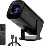 Lumistar® Pro Mini Projecteur - Projecteur TV intelligent tout-en-un - Modèle 2025 - Android 11.0 et iOS - WiFi 6 et Bluetooth 5.2 - Support 4k - Projecteur - Câble HDMI inclus - Home Cinéma - Noir