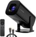 Lumistar® Pro Mini Projecteur - Projecteur TV intelligent tout-en-un - Modèle 2025 - Android 11.0 et iOS - WiFi 6 et Bluetooth 5.2 - Support 4k - Projecteur - Câble HDMI inclus - Home Cinéma - Noir