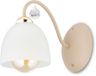 HowHomely Tina Applique murale Beige Galvanisé Or Verre