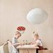 OYOY Living Design Moyo abat-jour, blanc/points, Ø 41 cm