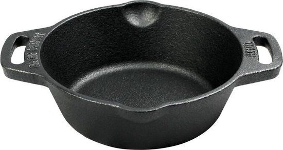 Valhal Outdoor Skillet / Koekenpan - 15cm - Gietijzer - Zwart - VH15H