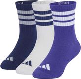 Adidas Sport 3S KD C CRW 3P Sokken - Paars - Kinderen - Maat 28-30