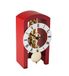 Hermle 23015-360721 tafelklok modern skelet rood 18 x 9 x 11 cm