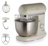 Merkloos Keukenmachine Pastelbeige - 5,5 L - 1200 W - 7 snelheden