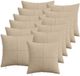 vidaXL Kussensloop 12 stuks ALMELO Taupe 40 x 40 cm corduroy