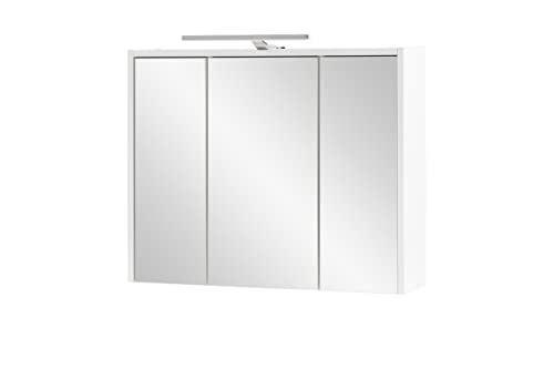 Schildmeyer spiegelkast 149481, houtmateriaal, wit, 60 x 74,5 x 16 cm