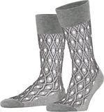 Burlington Seaside Chic gedessineerd katoen sokken heren grijs - maat 40-46