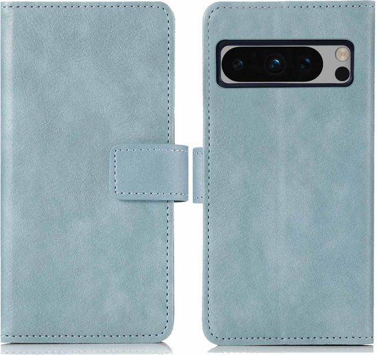 iMoshion Luxe Bookcase Google Pixel 8 Pro Hoesje - Lichtblauw - Met Pasjeshouder