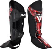 RDX Sports Scheen-Wreefbeschermer Aura F17 Zwart Met Rood - L