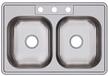 Dayton Equal D233223 Stainless Steel Double Bowl Sink