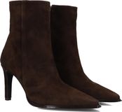 Notre-V 8939 Enkellaarsjes - Enkelboots met rits - Dames - Bruin - Maat 41