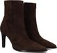 Notre-V 8939 Enkellaarsjes - Enkelboots met rits - Dames - Bruin - Maat 41