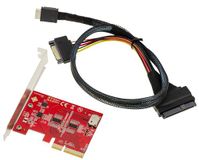 KALEA-INFORMATIQUE Redriver PCIe Gen 4.0 x4 naar Oculink SFF-8612 SFF-8611 controllerkaart met kabel voor SSD U2 NVMe SFF-8639