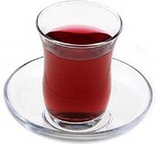 Paşabahçe Pasabahce - Turkse Theeglazen Met schotels - 12 delig - 95 ml