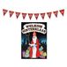 Décoration Sinterklaas, lot de fête comprenant 4 x guirlandes de fanions de 10 mètres et poster de porte A1