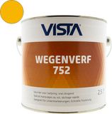 Vista Wegenverf - Hoge slijtvastheid - Vermindert vuilaanhechting - 2 Componenten - Geel (RAL 1023) - 2,5 Liter
