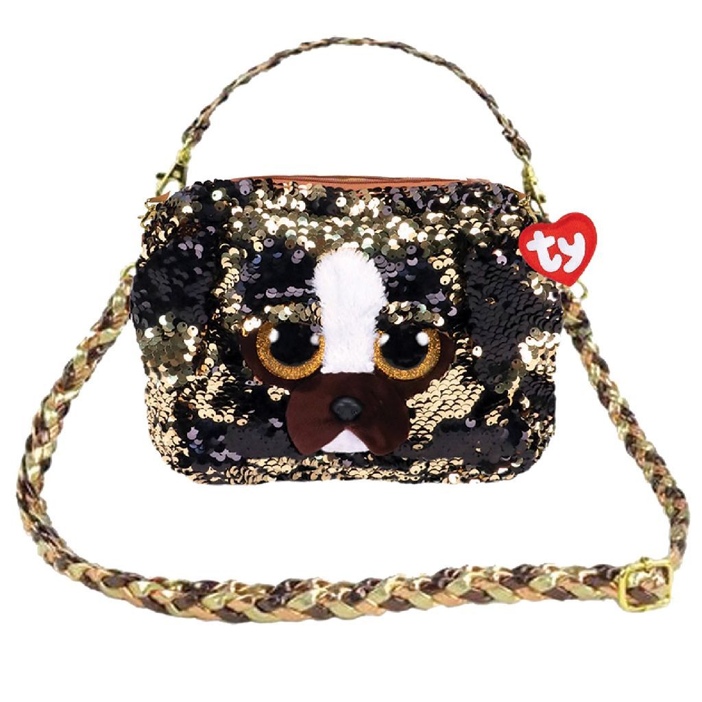 TY Fashion Schoudertas Brutus Dog 20cm - Bruin - Meisje