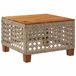 vidaXL Tuintafel Beige Poly Rattan en Acaciahout 55x55x36 cm