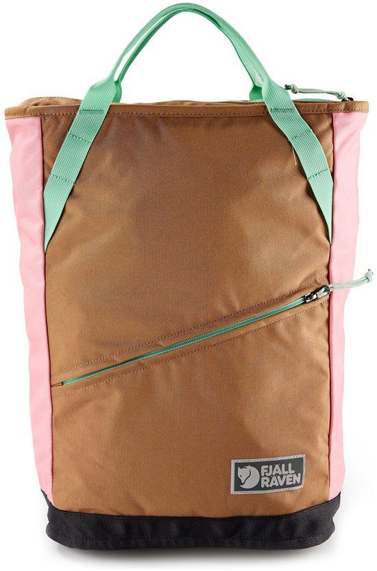 Fjällräven Vardag Totepack 22 - Poppy Pink - Khaki Dust - Laptop Backpack