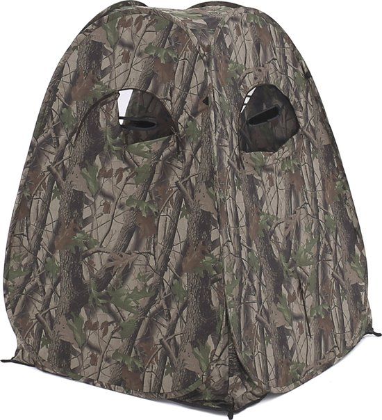 Outdoor Club Eenpersoons Schuiltent All Season Camouflage - Pop-up tent - 1 persoons - 2500 mm waterkolom
