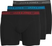 JACK & JONES PLUS SIZE JACK&JONES PLUS - JACWAISTBAND TRUNKS 3 PACK NOOS PLS - Heren - Onderbroeken - Asphalt - Effen - 95% Katoen, 5% Elastaan - 6XL