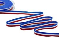 Furlanis Satijnen lint, driekleurig, Franse vlag, polyester, 25 m