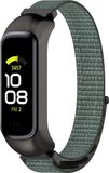 Strap-it Samsung Galaxy Fit 2 nylon bandje - grijs-groen