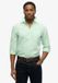 Superdry - Chemise en coton et lin à manches longues - Homme - S - vert mousse d'eau