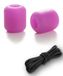 Glow-in-the-dark paracord beads, 2 pieces, resin, purple