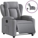 Fauteuil Relax Fauteuil Inclinable Électrique Gris Clair Tissu