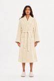The Linen Room Katoenen Badjas – 450 GSM – 100% Katoen – Hotelkwaliteit – Unisex – Licht beige-XXL