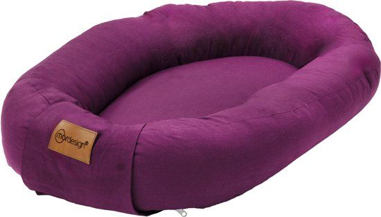 MorDesign Babynest 72x45 cm – Polyester – Effen – Dark Plum