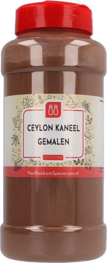 Van Beekum Specerijen Ceylon Kaneel Gemalen - Strooibus 300 gram