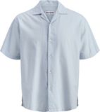 JACK&JONES JJEBREEZE LINEN BLEND RESORT SHIRT SS SN Heren Overhemd Korte Mouw M Katoen Linnen Celestial Blue