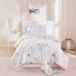MI ZONE KIDS Celia 4-delige beddengoedset voor tweepersoonsbed, sterrenhemel, maan en zon, 2 kussenslopen, voor tweepersoonsbed, queensize bed, poederroze/goud