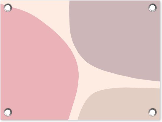 GreatGardenPosters Tuinposter - Pastel Design Abstract - 40x30 cm - Outdoor