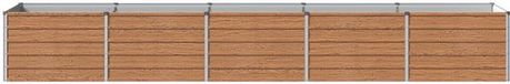 vidaXL Verhoogde Tuinbak Houten Bruin 400 x 80 x 55 cm