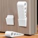 BeiJingLiangPinJiaZuoKeJiWenHuaFaZhanYouXianGongSi Butoir de porte en caoutchouc en 2 parties - Butoir de porte antidérapant pour tous les sols et surfaces, en forme de coin (Blanc)