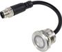 Tru Components TC-12835300 TC-TS22A10YSSG12M12 MALE CONNECTOR Sensortoets 24 V 0.5 A 1x uit/(aan) Moment Groen (Ø) 25 mm IP65 1 stuk(s)