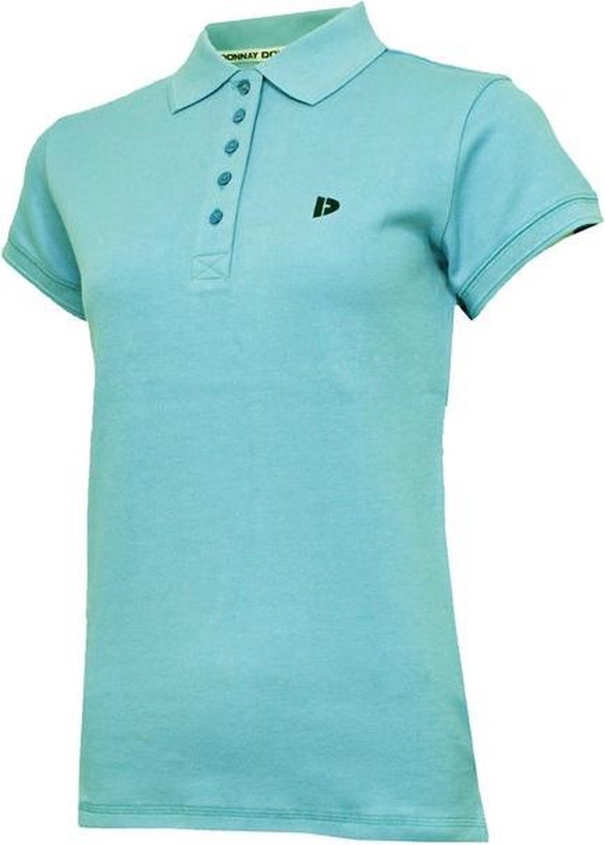 Donnay Polo Pique - Poloshirt - Dames - Maat XXL - Aqua Splash