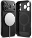 Ringke Onyx Magnetic | Étui pour Apple iPhone 18 Pro / 17 Pro | Compatible MagSafe / Qi2 | Coque arrière TPU souple | Noir