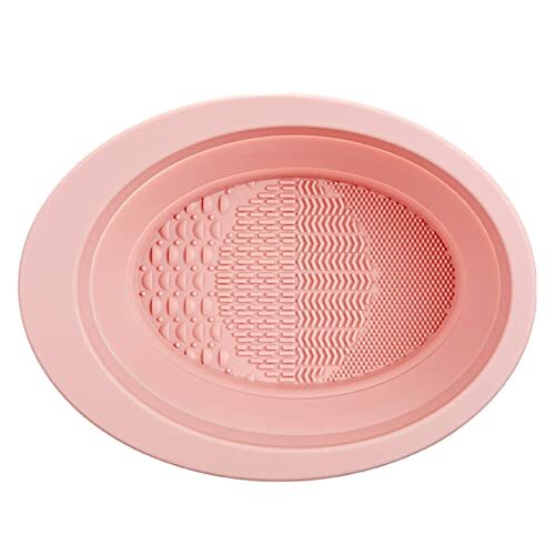 Niktule Make-upborstelreiniger,Opvouwbare siliconen cosmetische borstels Scrubber Bowl - Washulpmiddel voor make-upspons Poederdonsreiniging, cosmetica-accessoires