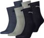PUMA Sokken Set van 6 Blauw/grijs Schoenmaat 35-38 Unisex Katoen/Polyester/Polyamide