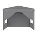 NAIZY Pop-up paviljoen, 2,5x2,5 meter, snelle opbouw met één druk op de knop, waterdicht en UV-bestendig, met 4 zijpanelen, inclusief tas – zilver
