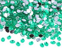 Decoratieve edelstenen van acryl, ovaal, groen, 6 x 8 mm, 5000 stuks.